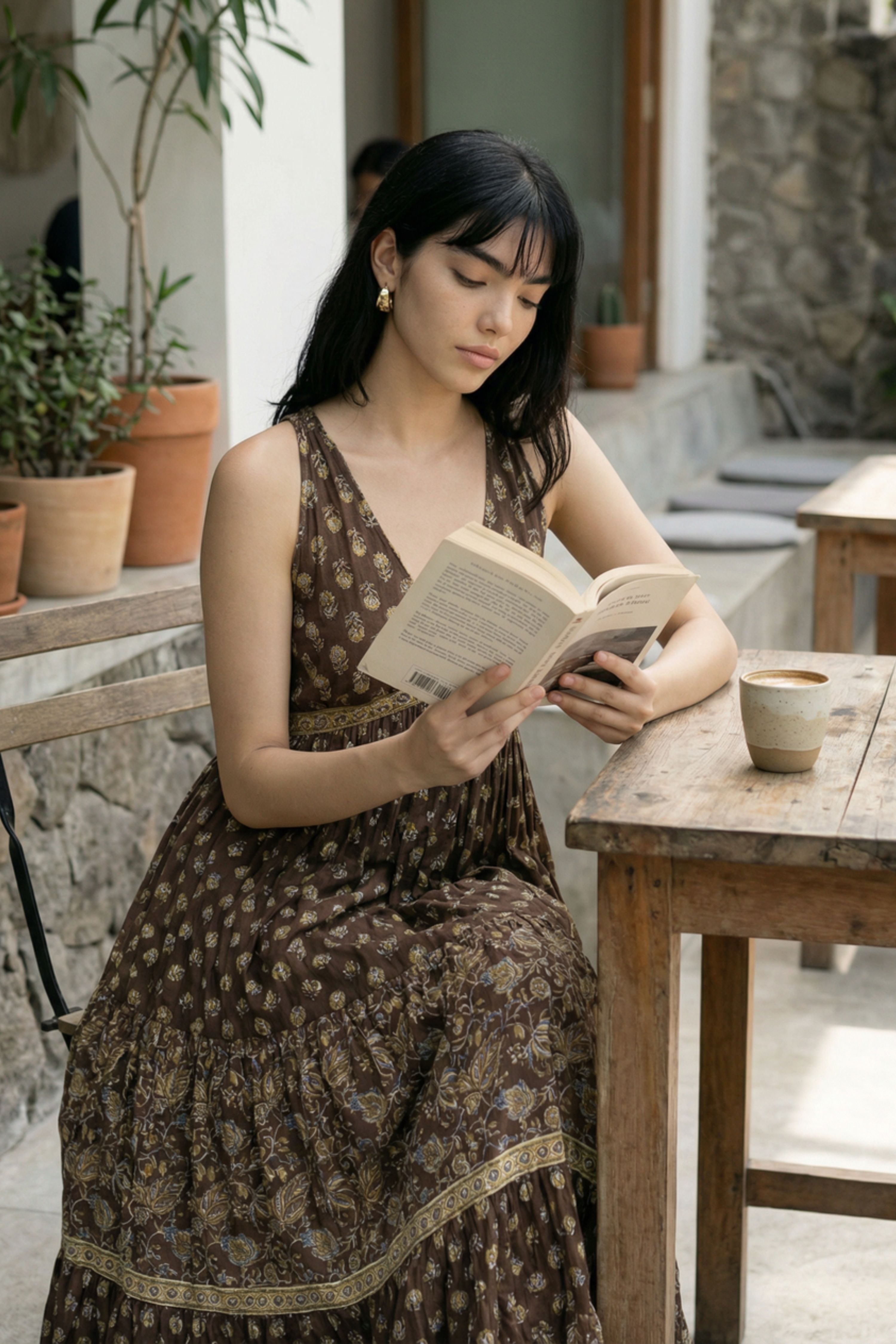 Mocha Flora Dress